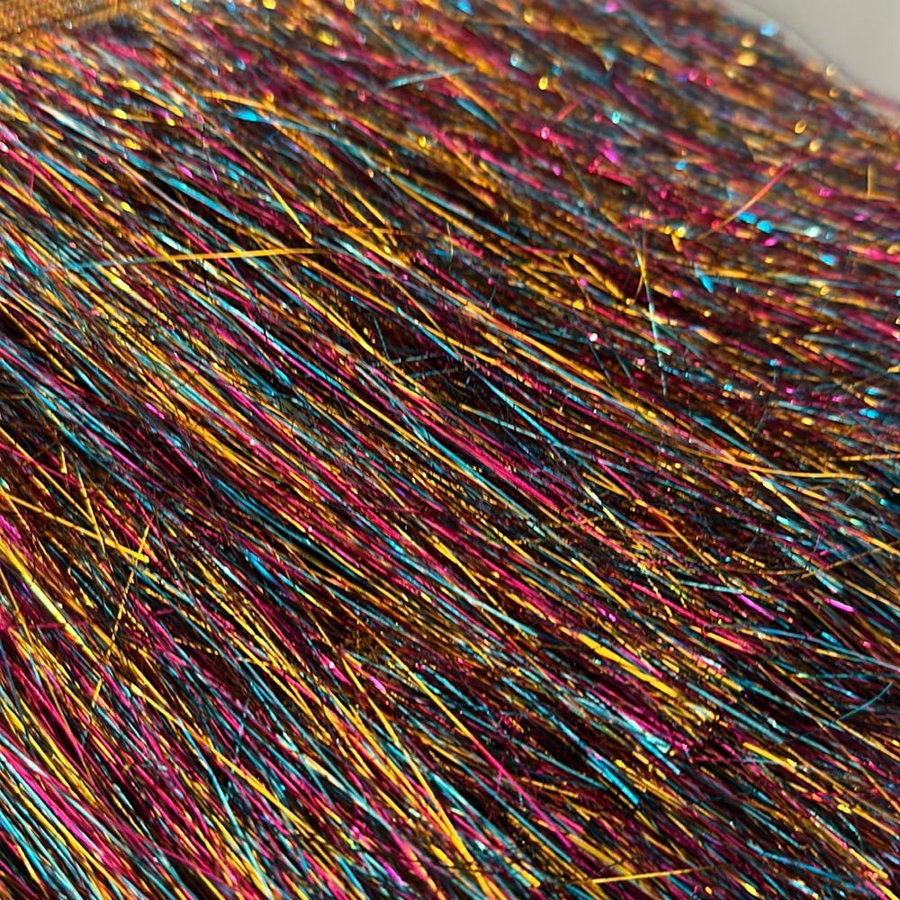 Laura Citron Glittery Tinsel Clutch